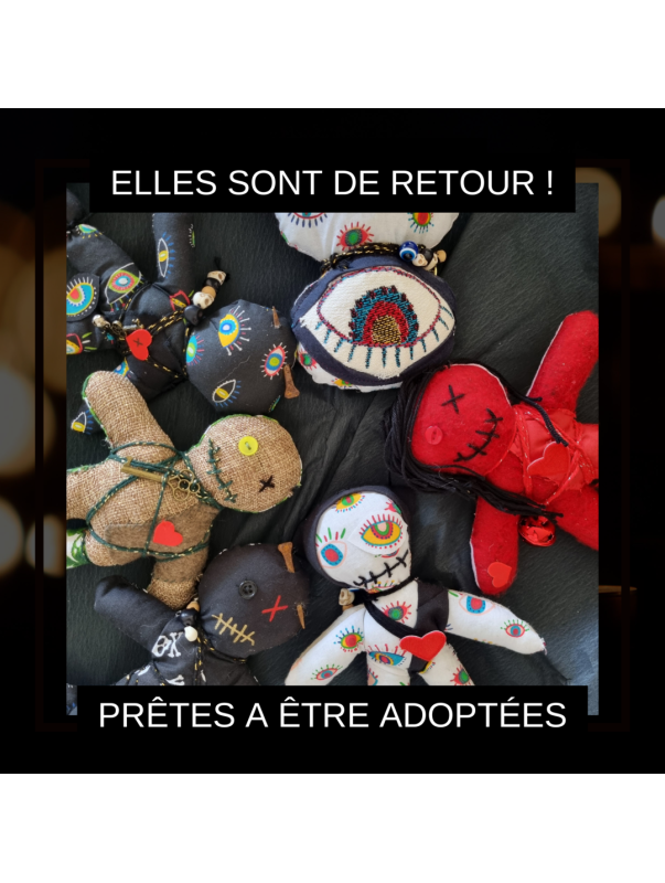 DE RETOUR POUR VOUS POUPEES VAUDOU ET ACCESSOIRES